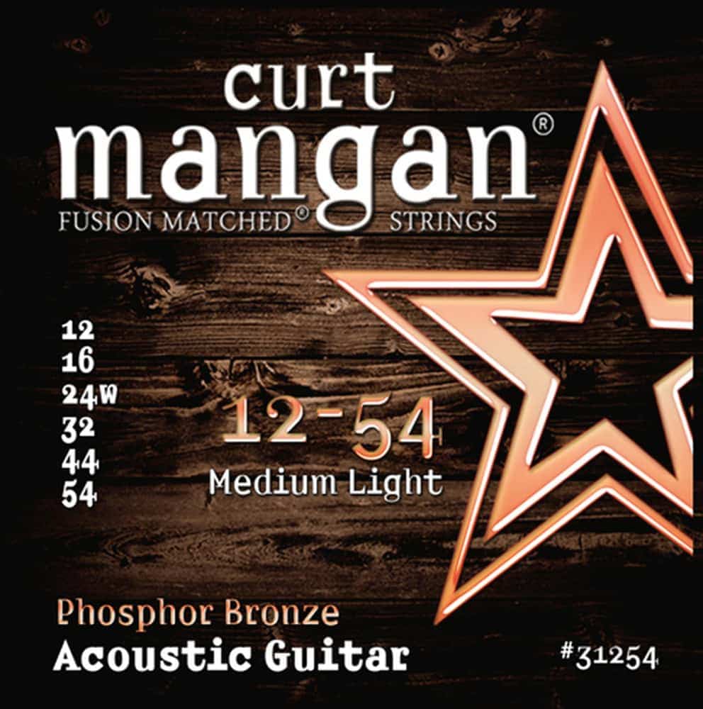 Encordoamento Violão Aço Curt Mangan 12-54 Phosphor Encordoamento Violão Aço Curt Mangan 12-54 Phosphor