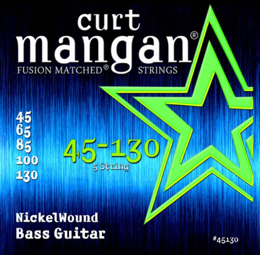 Encordoamento Baixo 5 Cordas Curt Mangan 45-130 NickelWound Encordoamento Baixo 5 Cordas Curt Mangan 45-130 NickelWound